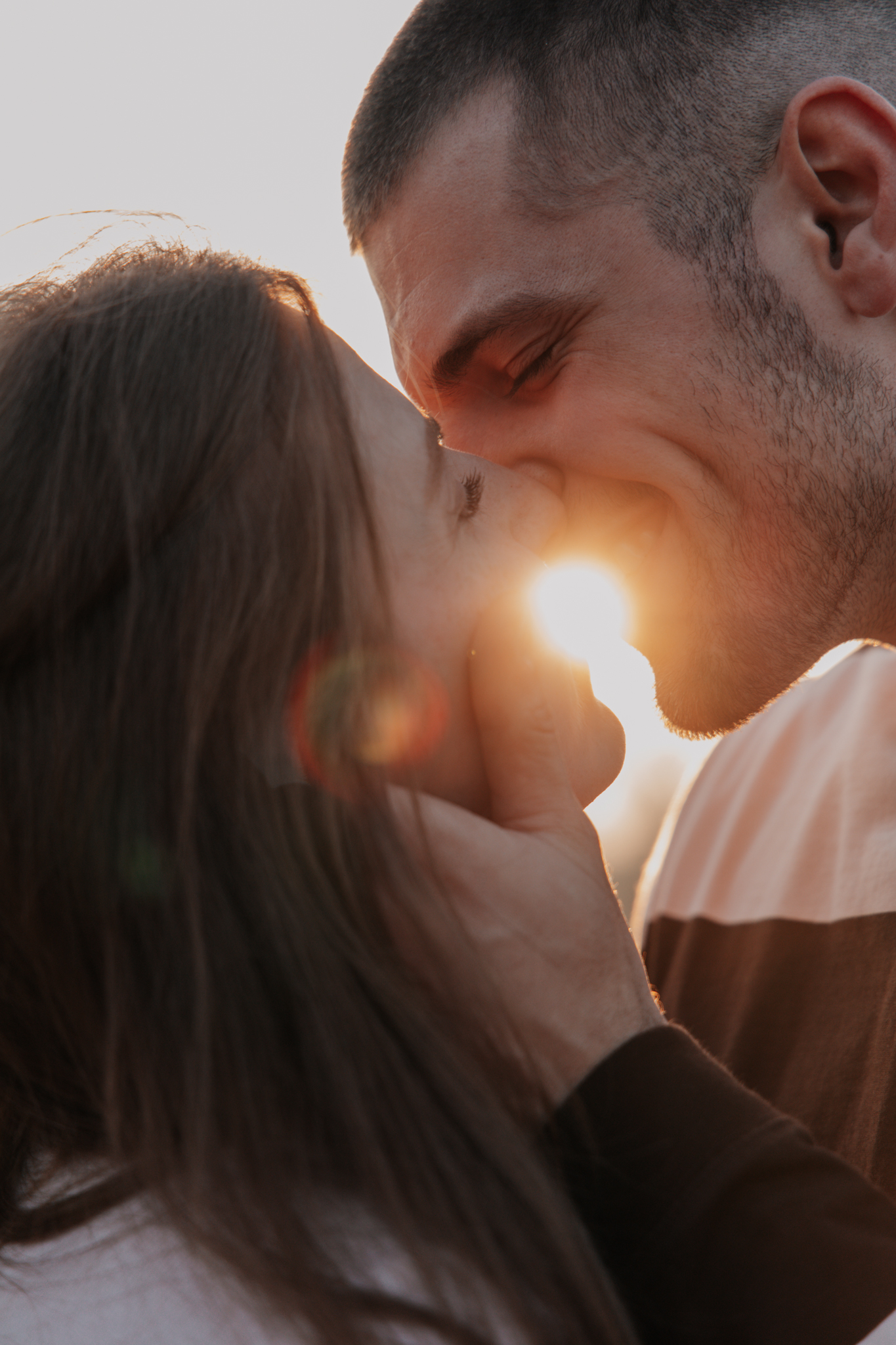 Paarfotografie golden hour